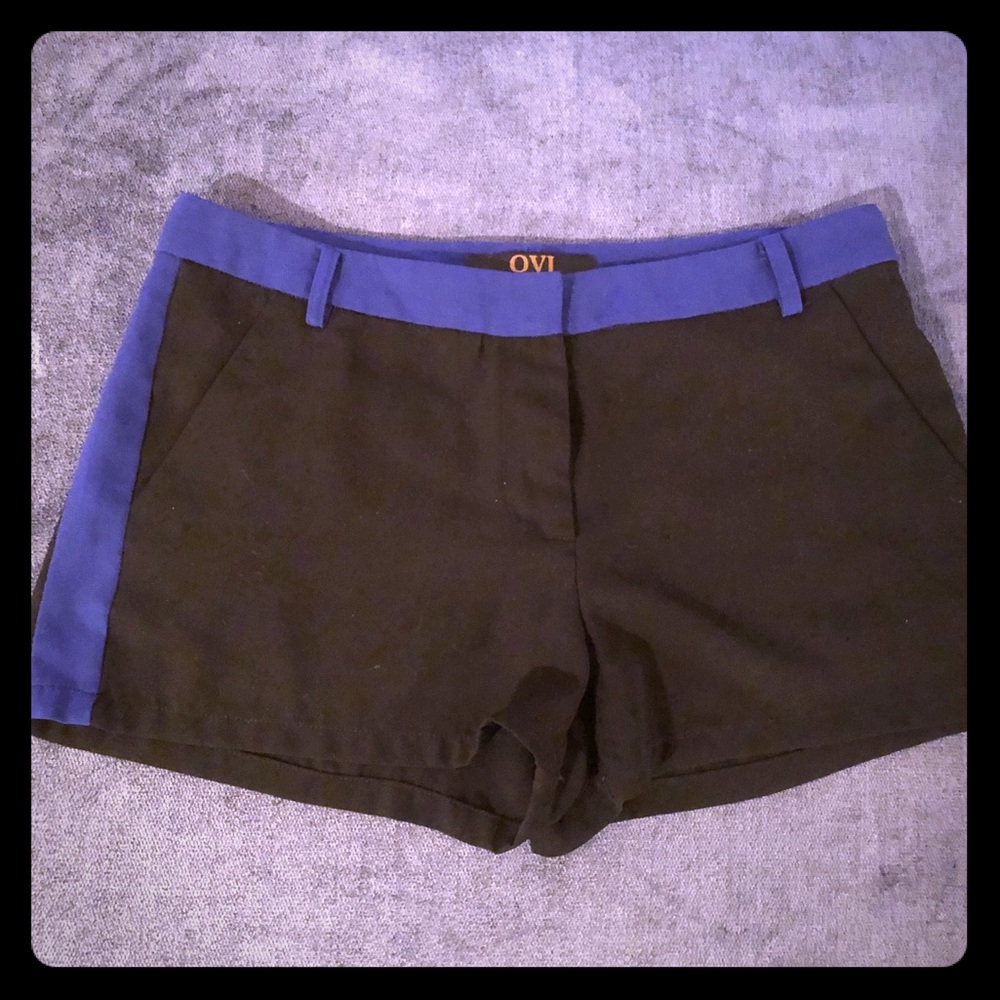 Ovi Black & Blue dress shorts